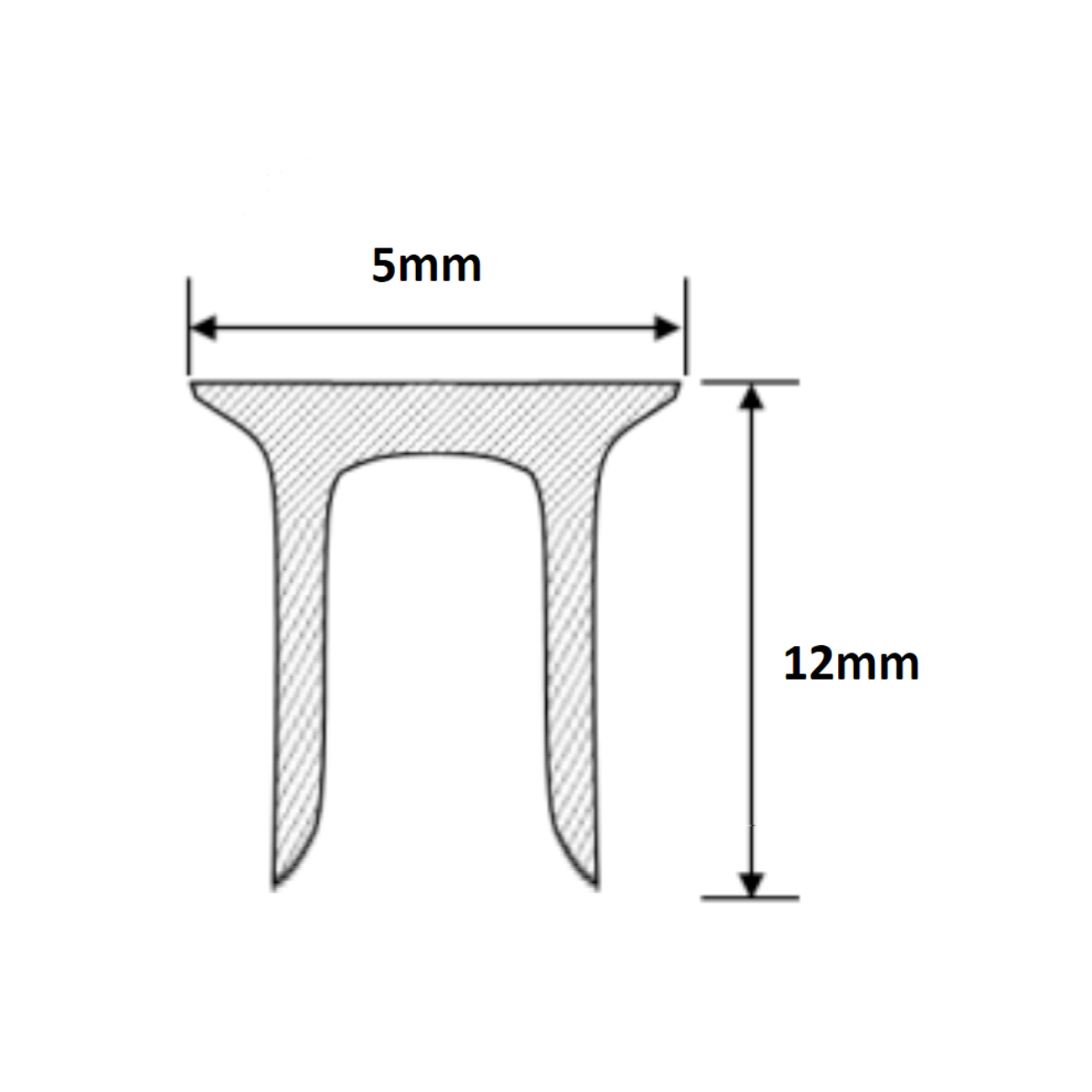 Self-Piercing Rivet - 5mm (w) x 12mm (h) PR-SPR-512
