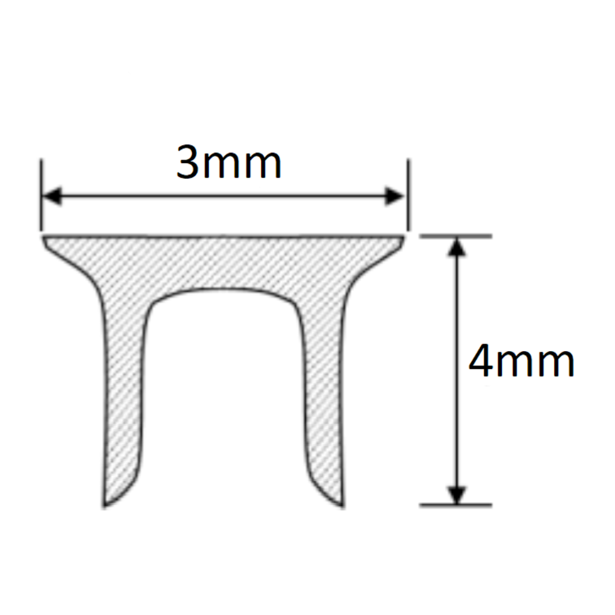 Self-Piercing Rivet - 3mm (w) x 4mm (h) PR-SPR-34